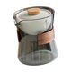 thumbnail image 2 of Tetera de vidrio con infusor, antiescaldaduras, 210 ml, creativa, para té suelto tapa gris degradado, 2 of 9