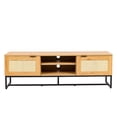 thumbnail image 2 of Mueble para TV Minimalista de Melamina 150x40cm Mundo In Centro Entretenimiento Xelha Roble, 2 of 9