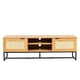 thumbnail image 2 of Mueble para TV Minimalista de Melamina 150x40cm Mundo In Centro Entretenimiento Xelha Roble, 2 of 9