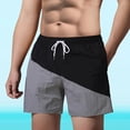 thumbnail image 6 of LpwkSSA Mens Athletic Swim Trunks Side Panel Design Quick Dry Fabric Relaxed Silhouette for Beach Trips Gray M, 6 of 6