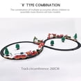thumbnail image 3 of Tren eléctrico navideño con compartimentos para rieles, juguetes clásicos para niños con música ligera, regalos para niños, 3 of 12