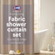 thumbnail image 1 of Juego de cortinas de baño CLOROX, 183 x 198 cm, impermeables, PEVA, 1 of 8