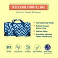 thumbnail image 5 of Wildkin Kids Weekender Duffel Bag for Boys and Girls, 22 Inch (Chevron Blue), 5 of 5