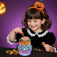 thumbnail image 2 of Xuniizn Light Up Halloween Bucket, DIY Halloween Candy Jar with LED Lights - Trick Or Treat Bucket for Glowing Gift, Halloween Decorations for Home (10pcs Material Pack, 30ml Adhesive), 2 of 8