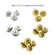 thumbnail image 4 of Jumpingount 100 piezas de cuentas de diamantes de imitación para manualidades, accesorios de cuentas de bolas redondas de Metal, suministros de Type2 NO2, 4 of 6