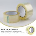 thumbnail image 3 of LABSERRON 6Pcs PE PET Striped Single Side Adhesive Tape Heavy Duty Packaging Tape for Office Use, 3 of 8