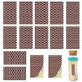 thumbnail image 2 of Farfi Match Phosphorus Paper Time-saving Self-adhesive Honeycomb Shape Pre-Cut Solid Match Striker Sheet Candle Accessories (Brown), 2 of 13