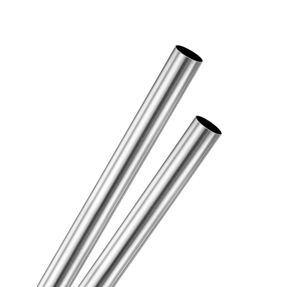 2-Pack 200mm 304 Stainless Steel Tube, 6mm OD 0.2mm Wall Thickness Seamless Stainless Steel Tubing [0.24x0.01x7.9IN]