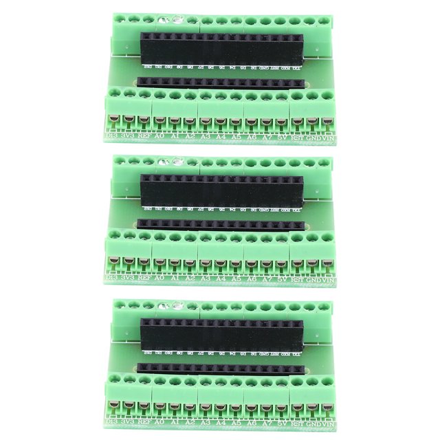 Adaptador De Terminal Placa De Adaptador De Terminal Placa De Microcontrolador 3 Piezas Adaptador De Terminal Placa De Expansión Protección Placa De Desarrollo De ANGGREK Protection Expansion Board