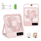 thumbnail image 1 of Ventilador De Escritorio, Portátil Usb Recargable Y Colgable Xtellar rosa, 1 of 4