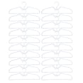 thumbnail image 4 of Chendee Short Neck Anti-Slip Plastic Clothes Hangers Save Vertical Space,20Pcs, 4 of 8