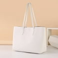 thumbnail image 3 of Stylago Womens Tote Bags Leather Shoulder Purse Ladies Shopping Travel Button Handbag College Everyday Large Book Pocket White, 3 of 4