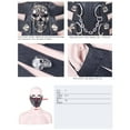 thumbnail image 2 of Western Fashion MK5 Face Mask with Chains & Skulls, Black, 2 of 5