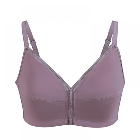 

Xmarks Plus Size Support Bras for Women Back Fat - Smooth Bra with Stay-in-Place Straps Full-Coverage Wirefree Bra Gathered Underwear for Everyday Wear