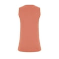 thumbnail image 3 of Jewelreauty Women Tank Tops Summer Casual Keyhole Collar Sleeveless Blouses Tee Solid Color Loose Shirts (S, Pink), 3 of 6