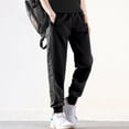 thumbnail image 5 of Wide Leg Sweatpants Women Tall MIUOWANP Women Warm And Cold Cotton Pants Lightweight Plus Size High Waist Casual Versatile Women Pants Long Pants Black XL, 5 of 5
