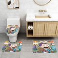 thumbnail image 2 of Todos Crecidos Juego de 3 alfombras de baño de coral fleece: tapete de baño + alfombra de inodoro en forma de U + funda de tapa de inodoro en forma de O, 2 of 6