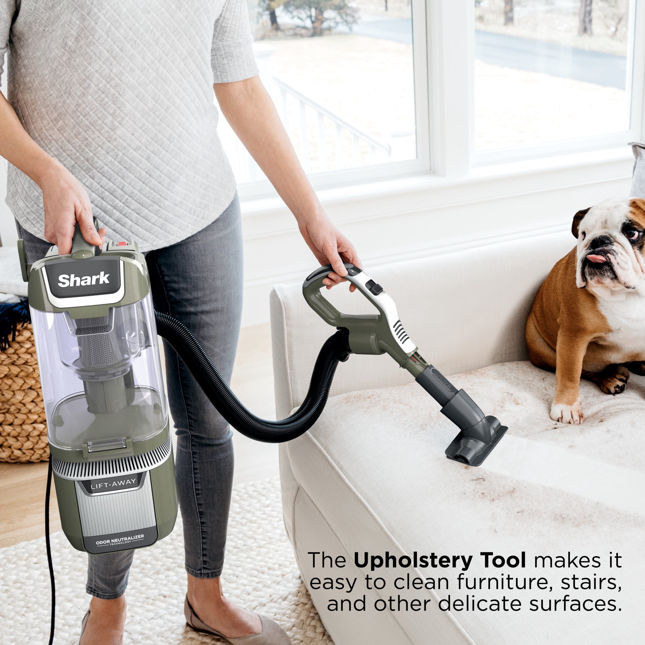 Shark Rotator Pet Lift-Away ADV Upright Vacuum, Pet Friendly, DuoClean Self-Cleaning Brushroll, Odor Neutralizer Technology, LA700 Green