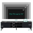 thumbnail image 7 of ENYOPRO LED TV Stand for 70 inch TV with Storage, Black TV Stand with 2 Cabinet and 2 Drawers, TV Console Television Stands for Living Room, 7 of 7