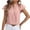 Pink, variant on Buigttklop Lace Petal Sleeve Top for Women Plus Size Women'S Short Sleeve Comfortable Breathable V Neck Blouses Shirt Tops