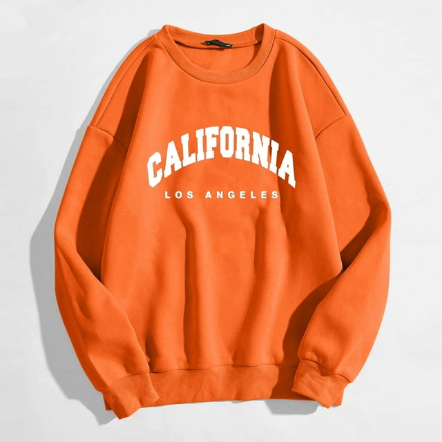 T-shirts Graphiques Décontractés à Manches Longues pour Femmes, Chandails en Molleton à Col Rond, Chandail-Over, Hauts Hauts Bas pour Femmes, Chandails en Molleton à Capuche pour Temps Froid, Chandail en Molleton à Fermeture Éclair, Crop Top pour Femmes