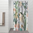 thumbnail image 2 of Pioneer Flower Floral Print Pattern Shower Curtain 36"x72" ,Bathroom Decorative Shower Curtains Set with 12 Hooks,Modern Waterproof Washable Shower Curtain, 2 of 6