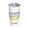 thumbnail image 2 of Vaso de acero inoxidable con lazo azul y amarillo para el mes de concientización sobre el síndrome de Down, taza térmica portátil de 20 oz con tapa, 2 of 7