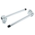 thumbnail image 1 of 1 Pair Motorcycle Handlebar, 31mm Handle Bar Universal for ATV Durable Aluminum Alloy Silver Tone, 1 of 6