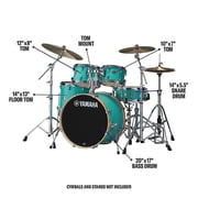 Yamaha SBP0F50MSG 5-Piece Shell Pack with 20 Bass Drum, Matte Surf Green