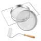 thumbnail image 4 of Juego de Colador de Miel perfecl Acero inoxidable 2 coladores 1 Rodillo, 4 of 8