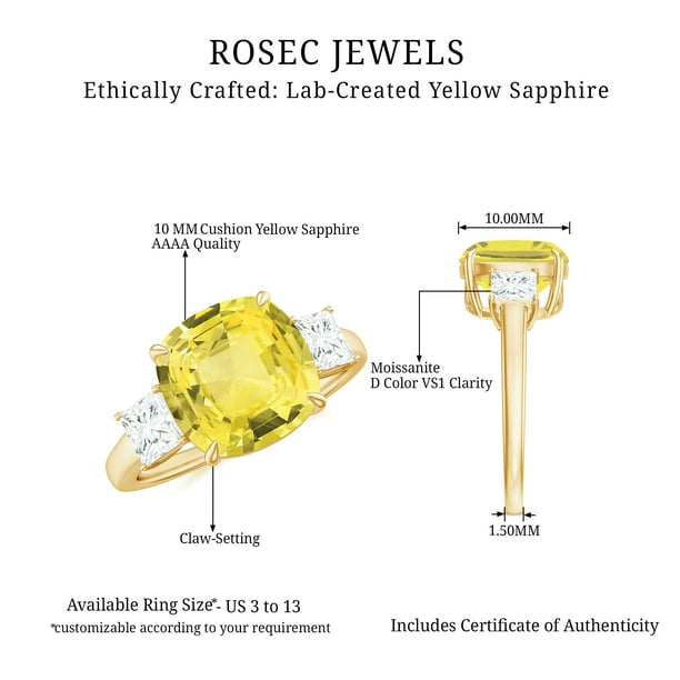 Lab created yellow sapphire clearance