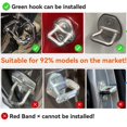 thumbnail image 3 of Universal Car Roof Rack Step Fit Door Latch Rooftop Up Hook Stand Pedals for Most SUV Climbing Tool Pickup Accessories, 3 of 5