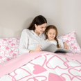 thumbnail image 4 of Erosebridal Dreamy Princess Style 7-Piece Twin Bedding Sets,Pink Loves Heart Bedding Comforter Set For Girls Kids,Reversible, 4 of 7