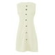 thumbnail image 4 of Vestido corto sin mangas con botones para mujer - Cuello redondo, color liso, primavera/verano, informal/fiesta - Mezcla de poliéster, 4 of 4