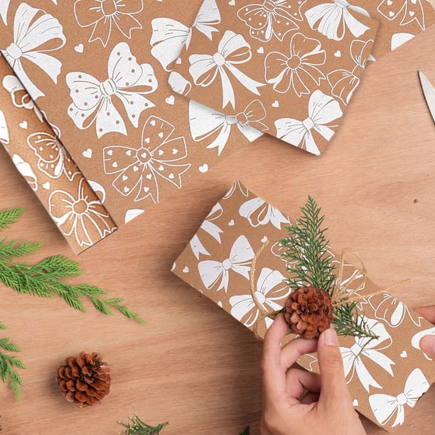 Rollo de papel de regalo navideño | Tamaño grande de 43 x 300 cm | Papel de regalo festivo | Resistente al desgarro y fácil de cortar