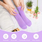 20 Pairs Women's Solid Color Crew Socks Lightweight Dress Sock for Women Girls Multicolor Medium,Random Color