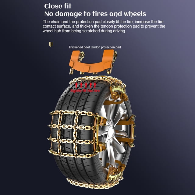 Cadenas de nieve para neumáticos, cadenas de nieve para automóviles, cadenas antideslizantes para neumáticos, cadenas de nieve para automóviles, estándares líderes en la industria