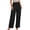 Black, variant on Wide Leg Pants for Women Summer Smocked Waisted Palazzo Pants Baggy Flowy Trousers, XS-XL
