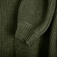 thumbnail image 7 of XFLWAM Womens Cold Shoulder Knit Sweaters Long Sleeve Crewneck Backless Jumper Tops Green S, 7 of 7