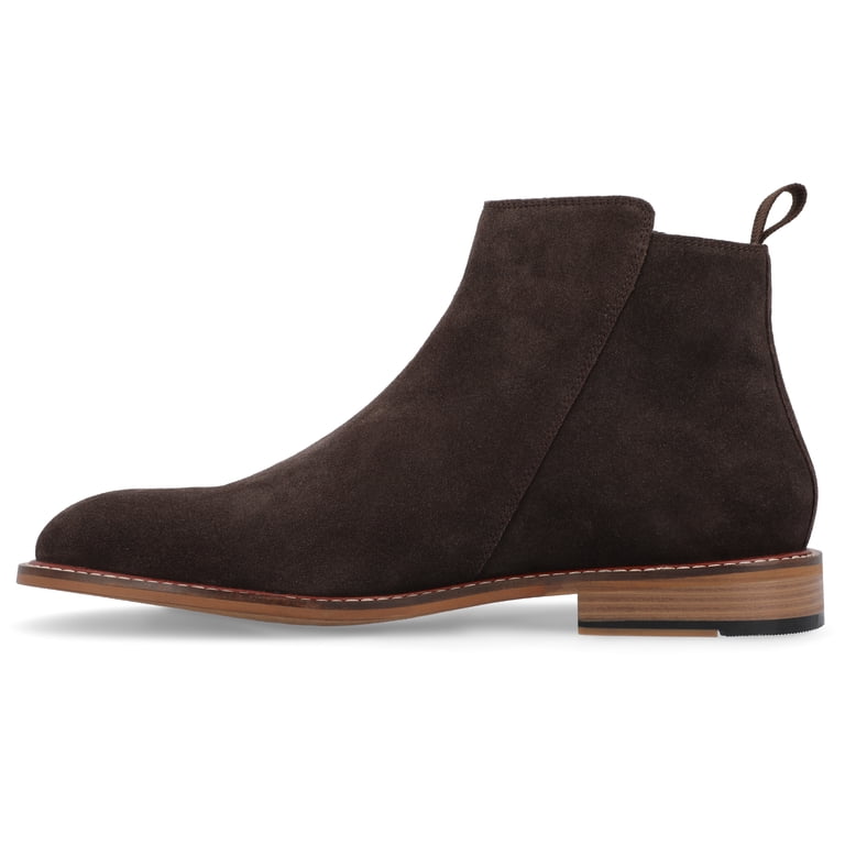 Thomas & Vine Men Rami Zip Up Ankle Boots Size US 13M Brown Suede Thomas & Vine Rami Plain Toe Zip Boot - Walmart Business  main image 3