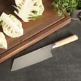 thumbnail image 6 of Babish 7.5-Inch Clef Knife – High-Carbon 1.4116 German Steel Kitchen Knife with Light Pakka Wood Handle, Chef & Cleaver Hybrid for Chopping, Slicing & Prep, Full-Tang, Razor Sharp, Ergonomic Design, 6 of 6
