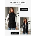 thumbnail image 5 of Women Sleeveless Casual Vest Lightweight Drawstring Jackets with Pockets, 5 of 5