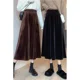 thumbnail image 5 of Elegante falda plisada adelgazante de cintura alta en forma de A para mujer, falda plisada vintage de moda para invierno, nueva llegada, versátil, 5 of 5