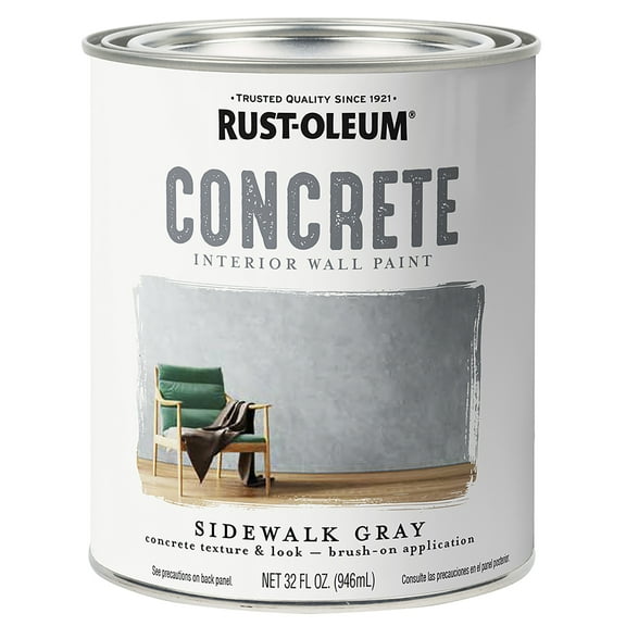 Rust-Oleum 379908 Specialty Concrete Wall Sidewalk Gray quart