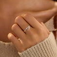 thumbnail image 2 of Star Moon Ring Set Stackable Rings for Women Couble 925 Sterling Silver Celestial Matching Adjustable Ring Cute 14k Gold Plated Blue CZ Moon Friendship Promise Ring Jewelry Gifts to Daughter, 2 of 11