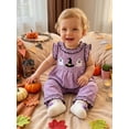 thumbnail image 2 of Toddler Baby Girls Halloween Outfit Sleeveless Ruffled Crew Neck Gingham Tank Tops and Plaid Pants Set 2Pcs Fall Clothes, 2 of 9