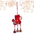 thumbnail image 5 of Kumdkd Year of the Horse 2026 Lucky Charm, Red Fire Horse Plush Keychain & Wall Decoration, Chinese New Year Ornament for Home, Door, Bag - Spring Festival Gift for Good Fortune, 5 of 6