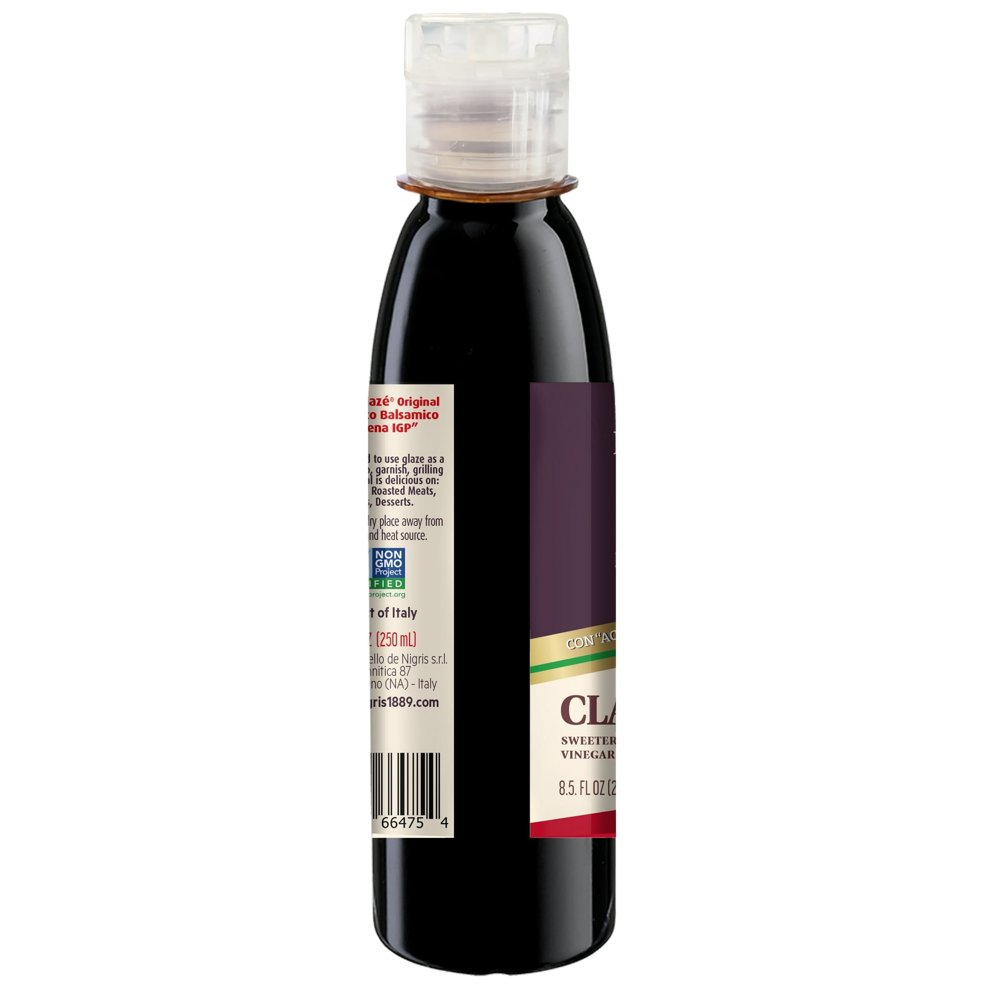De Nigris Glaze Original with Balsamic Vinegar of Modena, 8.5 fl oz ( 3 Pack )