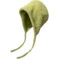 thumbnail image 1 of LinYooLi Women's Y2K Cute Beanie Warm Fluffy Japanese Knit Hat Colorful Kawaii Ear Protection Tie Pullover Hat, 1 of 7