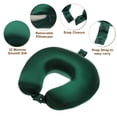 thumbnail image 3 of Almohada de viaje de seda para avión, almohada de viaje de memoria con funda de seda real de 22 Momme, verde, 3 of 7